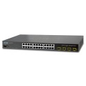 PLANET WGSW-24040R 24-Port 10/100/1000Mbps with 4 Shared SFP Managed Switch